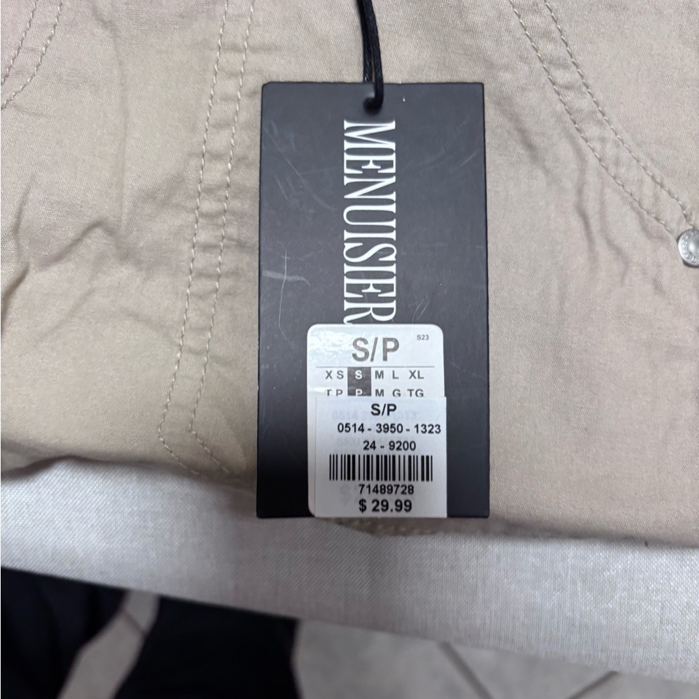 NWT Woman’s Beige Low Waisted Cargo Pants Size L with Pockets and Belt Loops - Picture 7 of 11